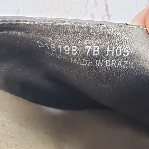 Cole Haan Women's Brown D18198 Leather Tooled Clog Mules Size 7B - Picture 11 of 12